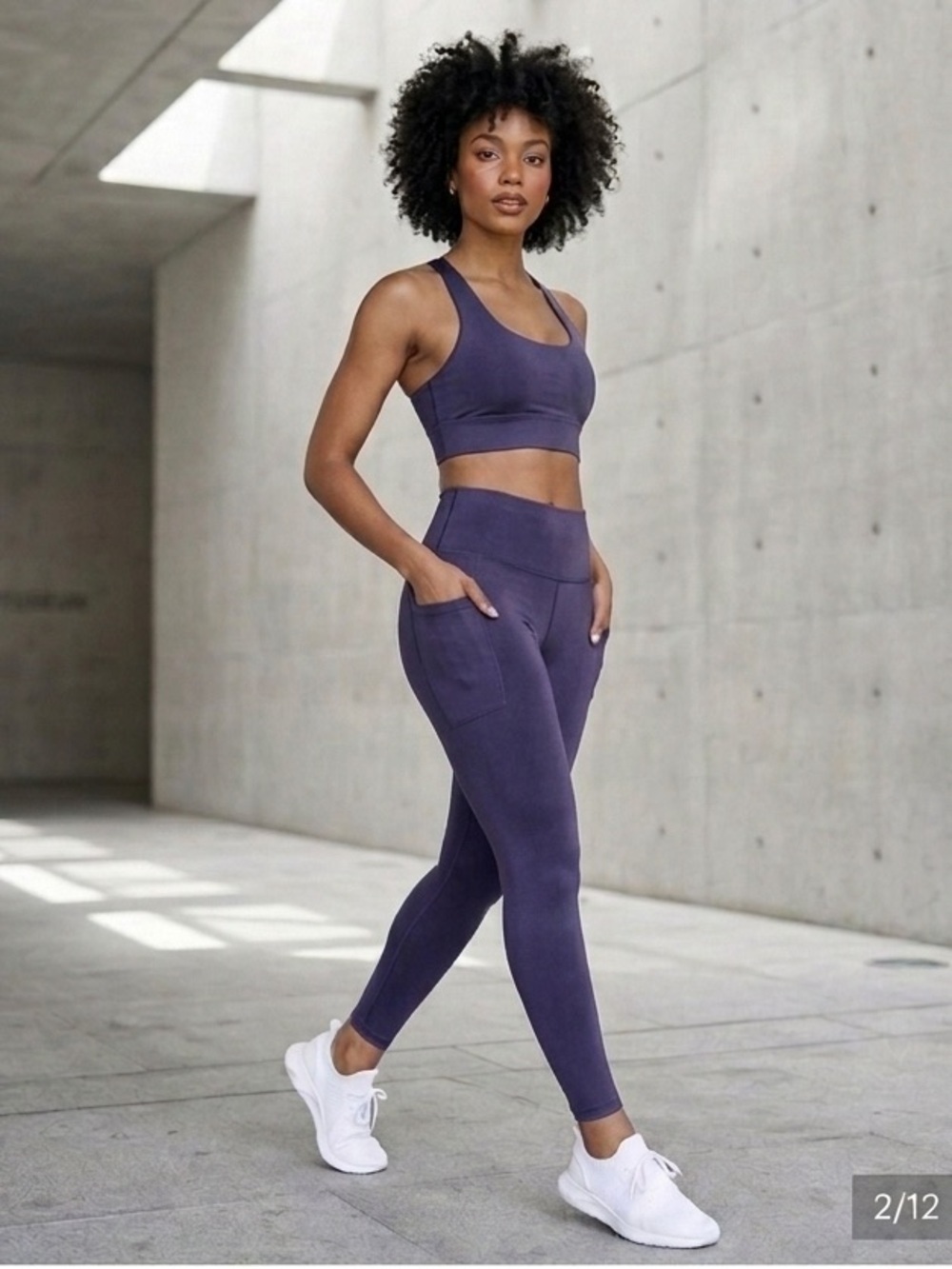 BuffBunny Collection  Rosa 
Pocket  Legging Nubre  Purple, 
 Size medium